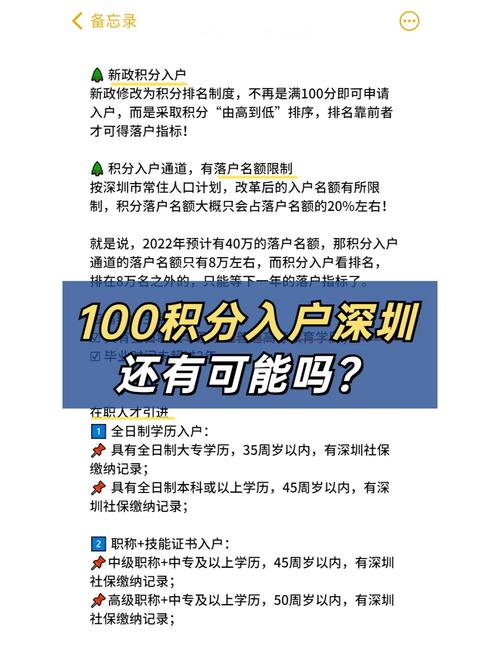 深圳积分入户什么时候恢复