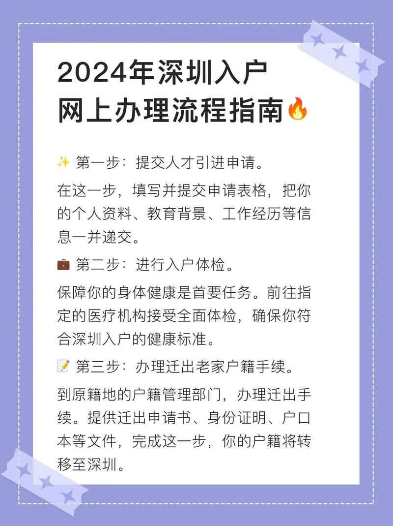 2024年深圳入户网上申请流程