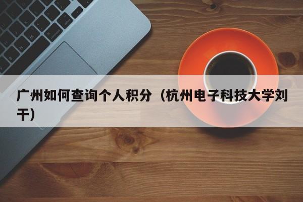 广州如何查询个人积分（杭州电子科技大学刘干）