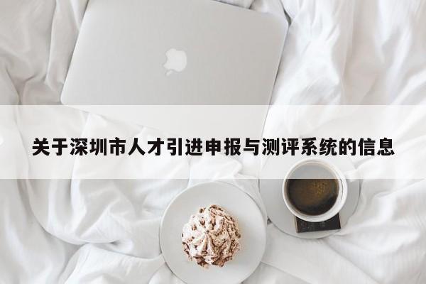 关于深圳市人才引进申报与测评系统的信息